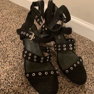 Black heels. Size 10